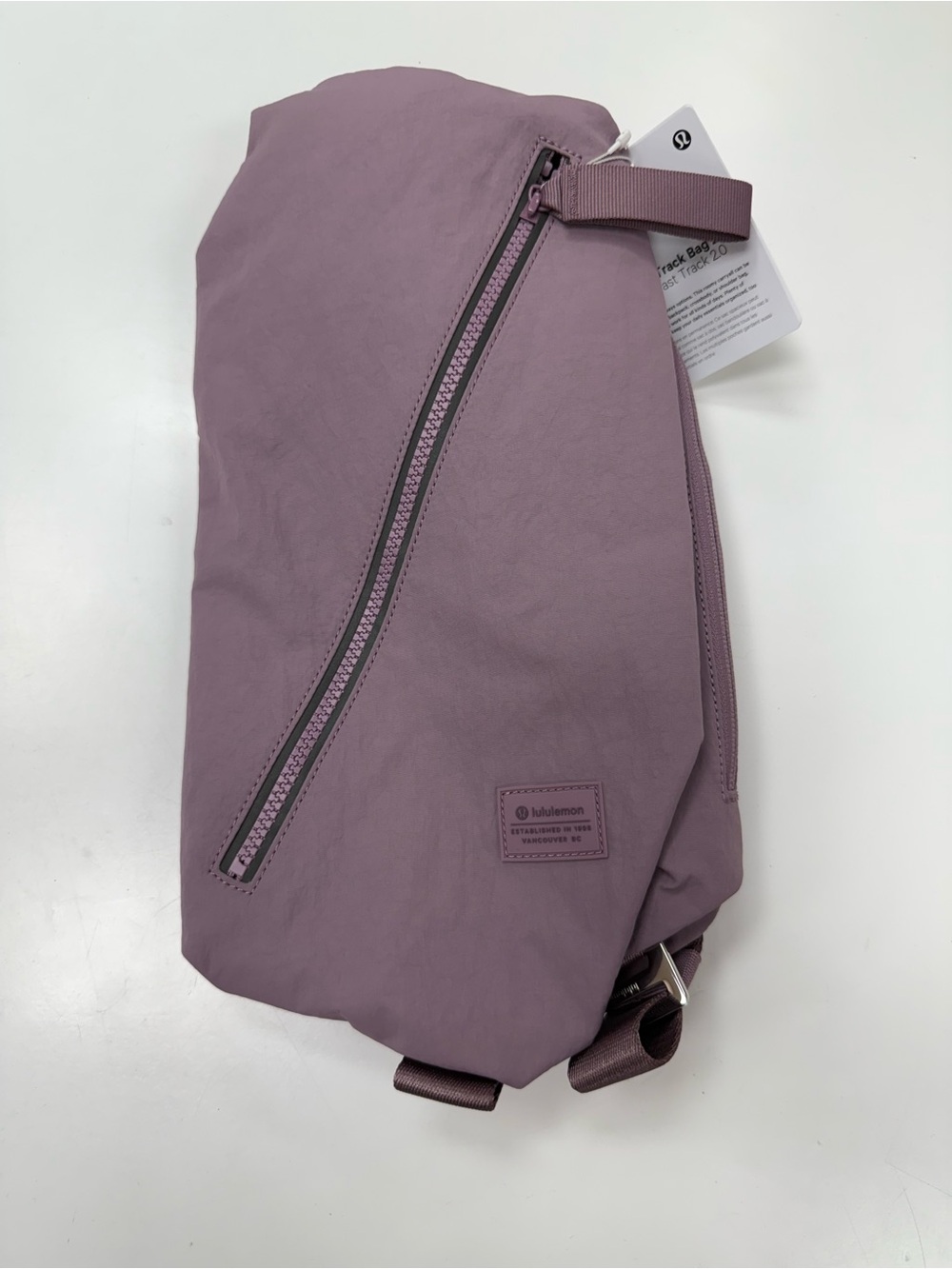 LuluLemon Fast Track Bag in Lavender Lux
